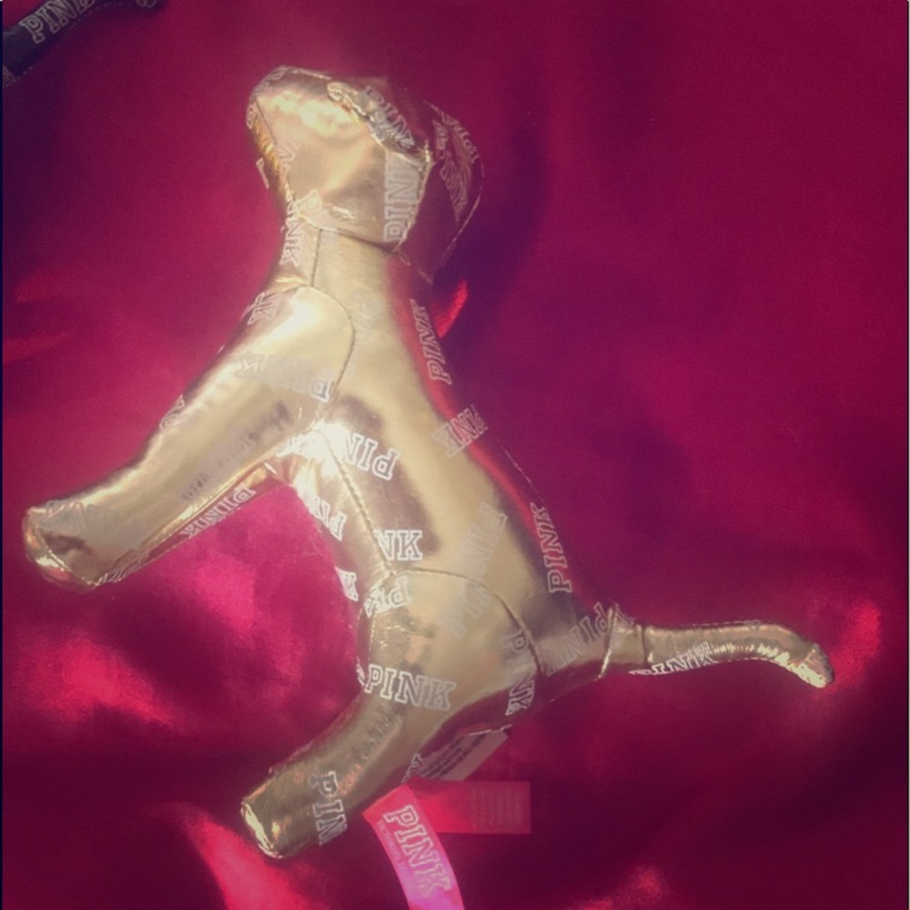 TWO PINK STUFFED DOGS